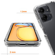 Pouzdro pro Xiaomi Redmi 13C, Shockproof, s fólií, průhledné