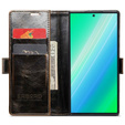 Klopové pouzdro pro Samsung Galaxy S23 Ultra, ERBORD Waxy Wallet, hnědé