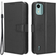 Klopové pouzdro pro Nokia C12 4G, Wallet Smart Magnet, černé