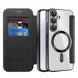 Klopové pouzdro pro Samsung Galaxy A36, RFID Wallet MagSafe CamShield, černé