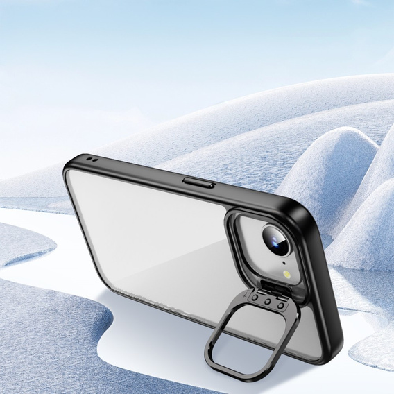 Pouzdro pro Iphone 16E, Kickstand Frame, transparentní / černé