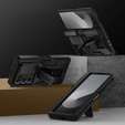 Pancéřové pouzdro pro Samsung Galaxy Z Fold6 5G, řada TONGATE MECH s kroužkem, černé