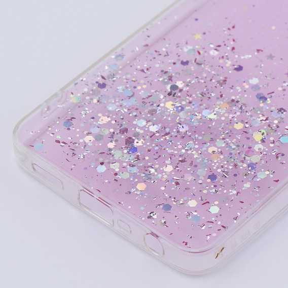Pouzdro pro Oppo A58 4G, Glittery, růžové