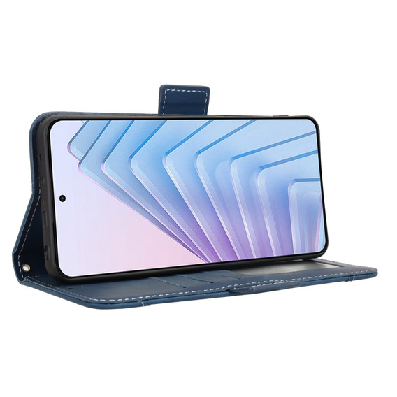 Klopové pouzdro pro Xiaomi Redmi Note 14 4G, Card Slot, námořnicky modré