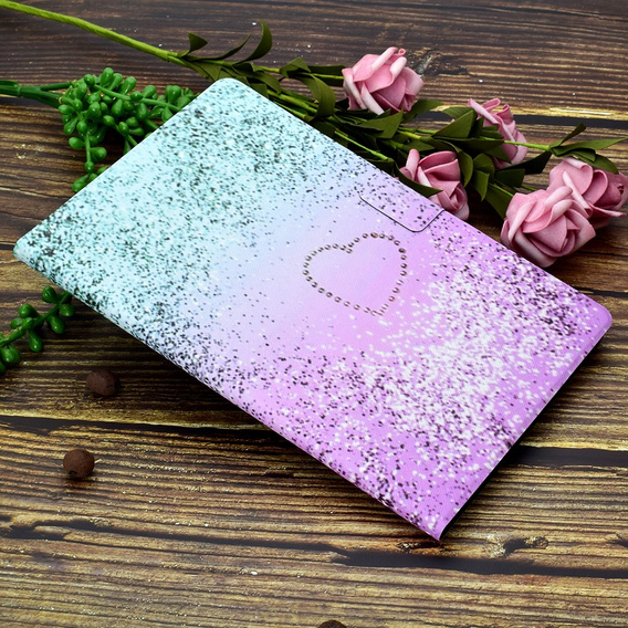 Pouzdro pro Samsung Galaxy Tab A7 Lite 8.7 T220 / T225, Origami, hearts