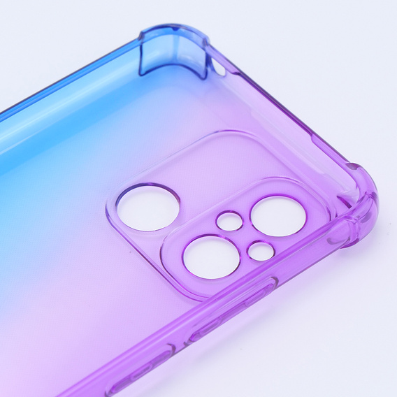 Pouzdro pro Xiaomi Redmi 12C, Gradient Dropproof, Fialová / modrá