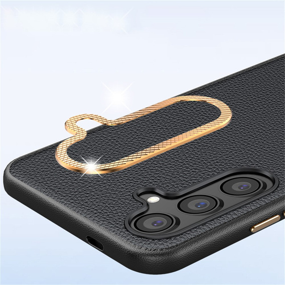 Kožené pouzdro pro Samsung Galaxy S25, leather hybrid, šedé