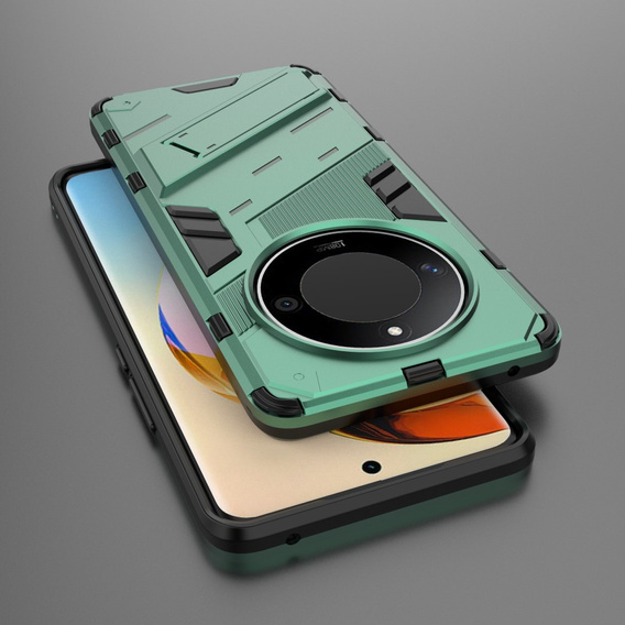 Pouzdro pro Honor Magic 6 Lite 5G, Military kickstand, zelené