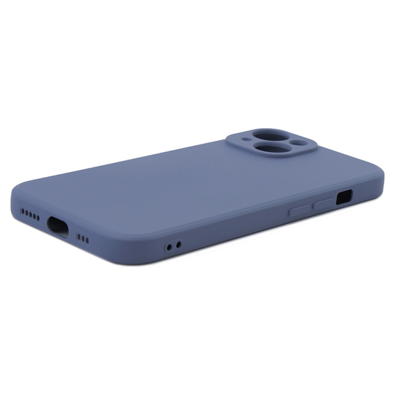 Pouzdro pro iPhone 15 Plus, Silicone Lite, šedé