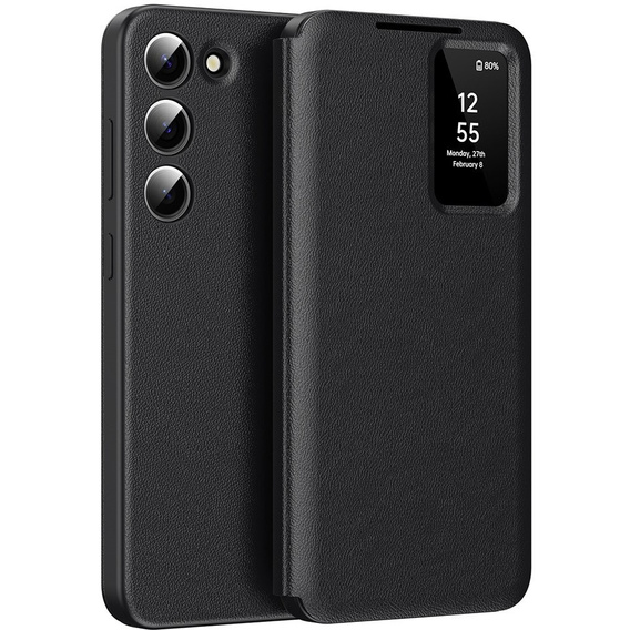 Flipové pouzdro pro Samsung Galaxy S23, Smart View Wallet, černé