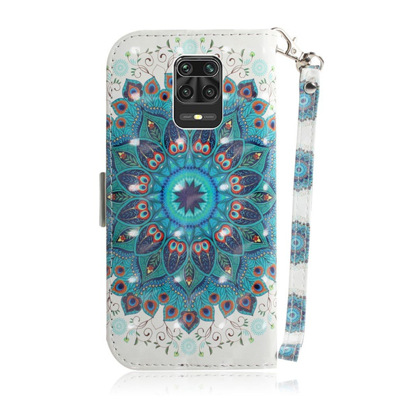 Klopové pouzdro pro Xiaomi Redmi Note 9S / 9 Pro / 9 Pro Max, mandala, bílé