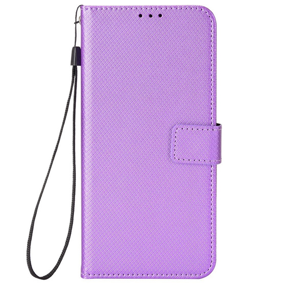 Klopové pouzdro pro Oppo A17, Wallet Smart Magnet, fialové