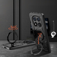 Pouzdro pro Xiaomi Redmi Note 14 Pro+ 5G, Military MagSafe, černé + 9H sklo