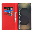 Klopové pouzdro pro Samsung Galaxy S25 Edge, Litchi Skin Grain, černé