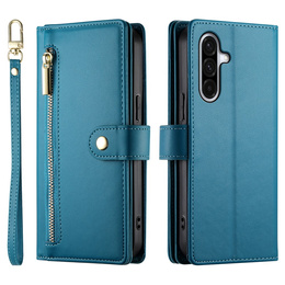 Flipové pouzdro Wallet Zipper Pocket pro Samsung Galaxy A17 5G, Wallet Zipper Pocket, modré