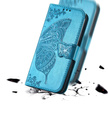 Klopové pouzdro pro Oppo Reno 12 Pro, Butterfly, modré