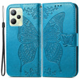 Klopové pouzdro pro Realme C35, Butterfly, modré