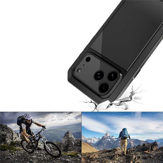 Pevné pouzdro s integrovaným tvrzeným sklem pro iPhone 17 Pro Max