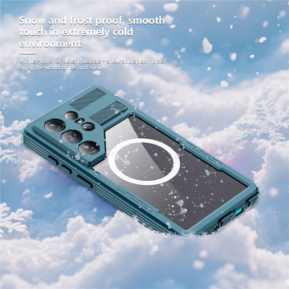 Vodotěsné pouzdro Redpepper MagSafe pro Samsung Galaxy S26 Ultra, modré