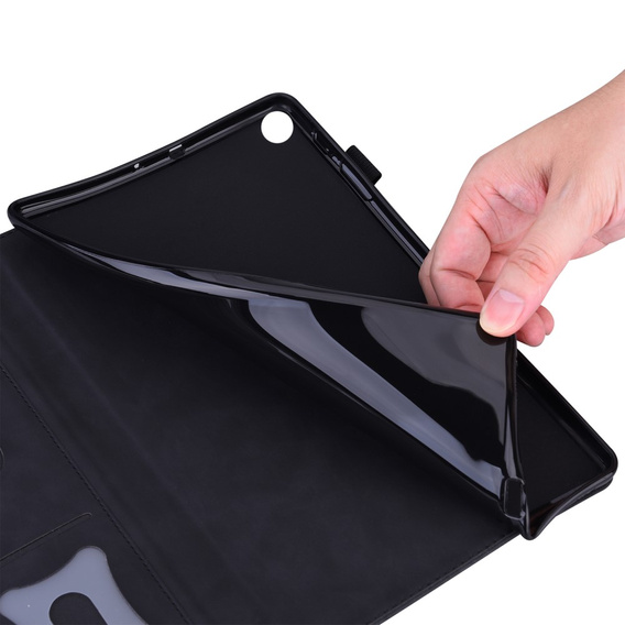 Pouzdro pro Samsung Galaxy Tab A9, Classic, s prostorem pro stylus, černé