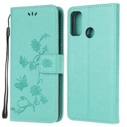 Klopové pouzdro pro Motorola Moto G30 / G10, Butterfly, modré
