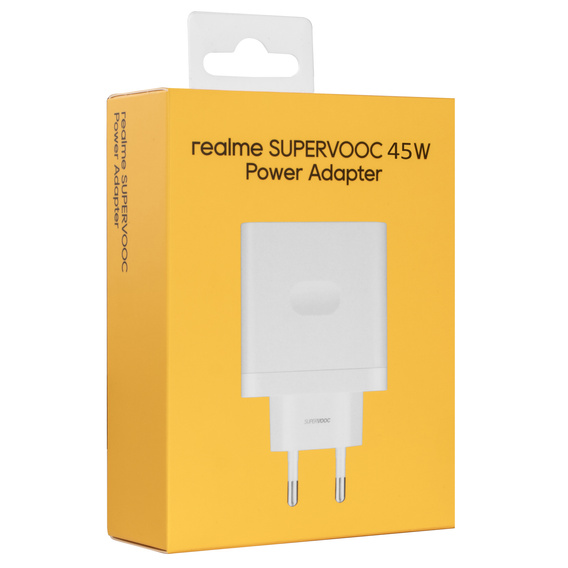 Síťová nabíječka realme SuperVOOC 45 W – bílá - VCB4JAEH Power Adapter