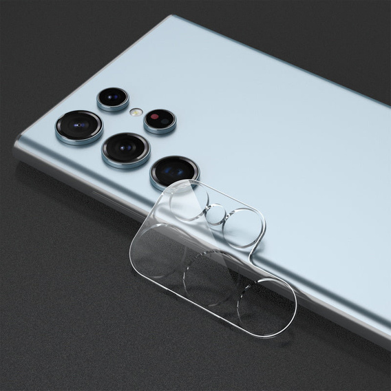 Tvrzené sklo na fotoaparát pro Samsung Galaxy S22 Ultra, modré