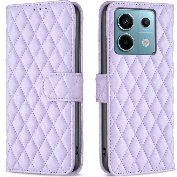 Klopové pouzdro pro Xiaomi Redmi Note 13 Pro 5G, Wallet, BINFEN COLOR, fialové