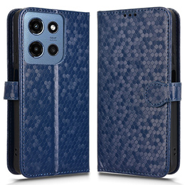 Flipové pouzdro pro Motorola Moto G86 5G, Wallet Rhombus, modré