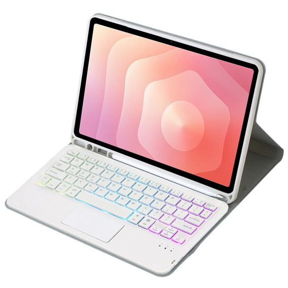 Pouzdro s podsvícenou klávesnicí Bluetooth a touchpadem pro Samsung Galaxy Tab S11