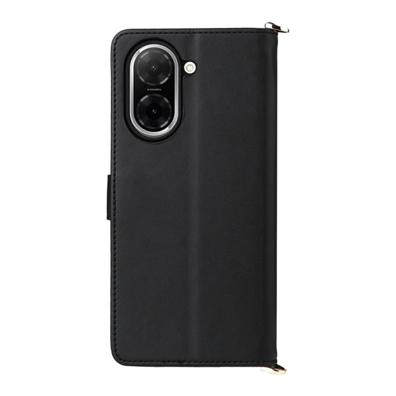 Flipové pouzdro pro Xiaomi Redmi A5, Crossbody Leather Wallet, černé