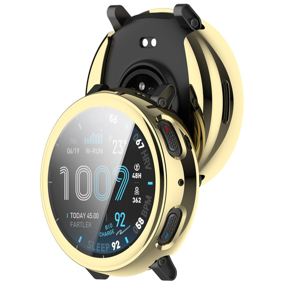 2v1 Pouzdro s krytem displeje pro Amazfit Active Max, zlaté