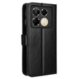 Klopové pouzdro pro Infinix Note 40 Pro, Crazy Horse Wallet, černé