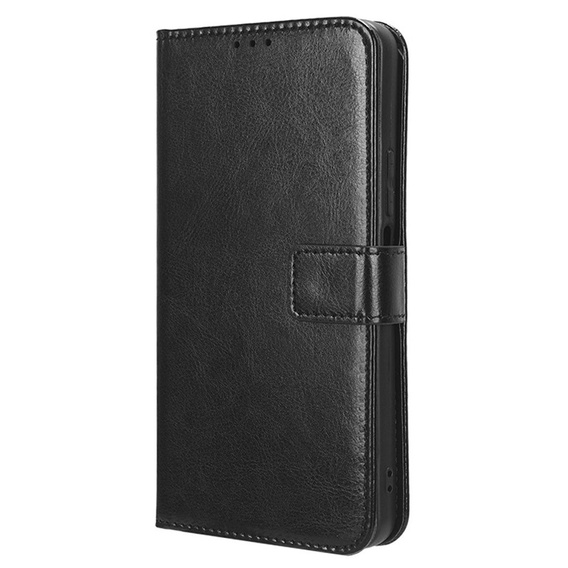 Klopové pouzdro pro Oppo Reno 12, Crazy Horse Wallet, černé