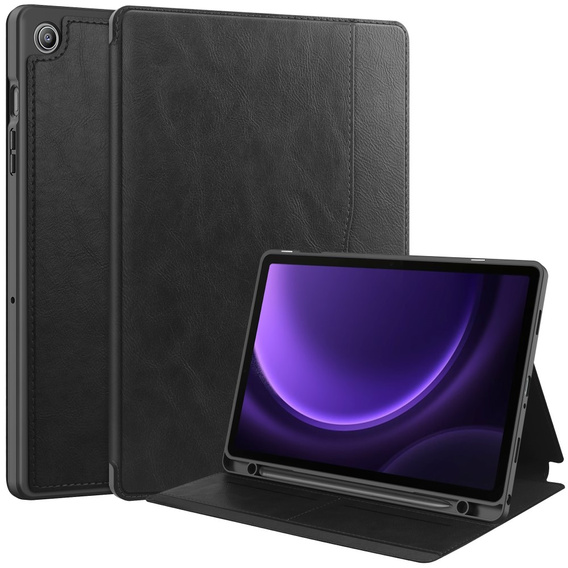 Pouzdro pro Samsung Galaxy Tab S10 Lite / S10 FE / S9 FE, Business Card and Pen Slot, černé