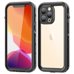 Vodotěsné pouzdro IP68 pro iPhone 13 Pro, SHELLBOX, černé