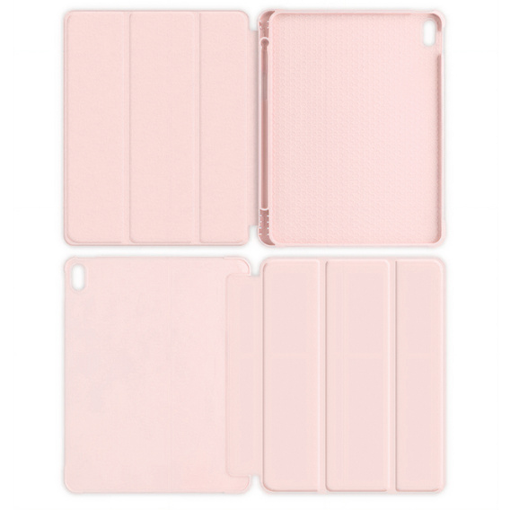 Pouzdro pro iPad 10.9 2022 10 Gen, Smart Pencil, se slotem na stylus, růžové