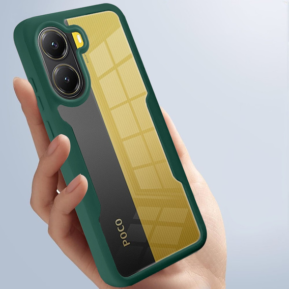 Pouzdro pro Xiaomi Poco X7 Pro 5G, Shockproof, s fólií, zelené