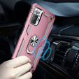 Pancéřové pouzdro pro Xiaomi Redmi Note 10 Pro, Nox Case Ring, růžové rose gold