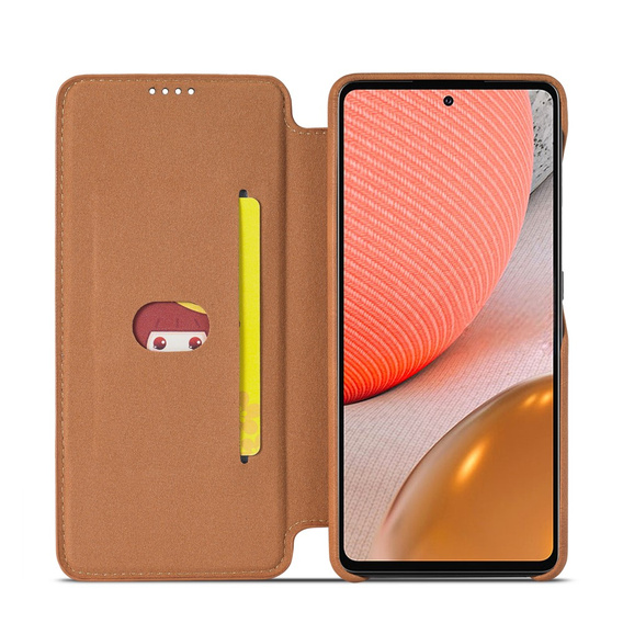 Klopové pouzdro pro Samsung Galaxy A52 5G / 4G, LC.IMEEKE, hnědé
