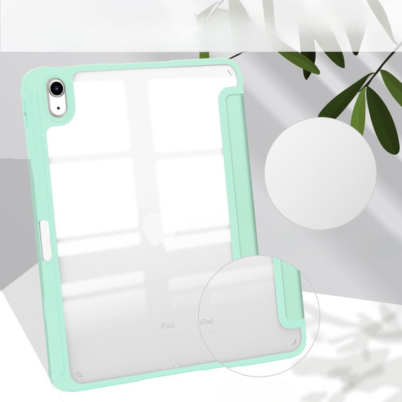 Pouzdro pro iPad 10.9 2022 10 Gen, Smartcase Hybrid, se slotem na stylus, zelené