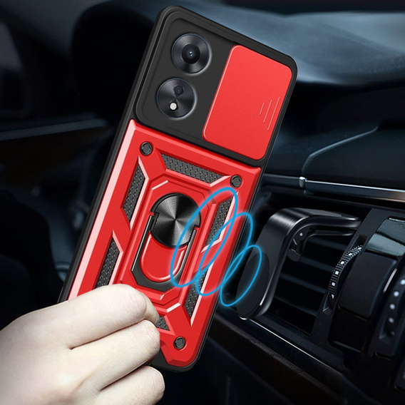 Pouzdro pro Oppo A78 5G, CamShield Slide, červené