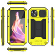 Pouzdro pro iPhone 15, R-JUST CamShield Slide, pancéřované, žluté / černé