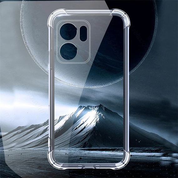 Pouzdro pro Oppo Reno 14F, vyztužené, s ochranou fotoaparátu, průhledné