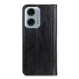 Flipové pouzdro pro Motorola Moto G04 / G24 / G24 Power, Split Leather, černé