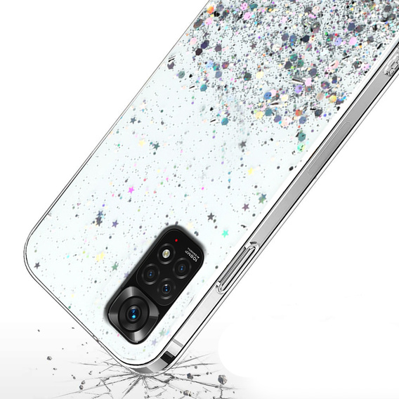 Pouzdro pro Xiaomi Redmi Note 11/11S, Glittery, průhledné