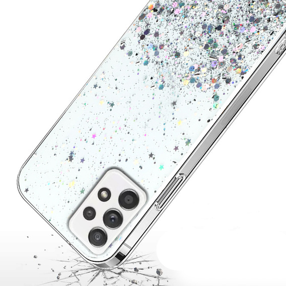 Pouzdro pro Samsung Galaxy A32 5G, Glittery, průhledné