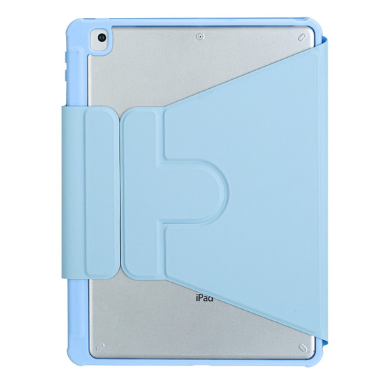 Pouzdro s klávesnicí pro iPad 11" 2025 A16 (11 gen.) / iPad 10.9" 2022 (10 gen.), Rotary 360° Leather, světle modré