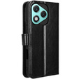 Klopové pouzdro pro Honor 400 Lite, Crazy Horse Wallet, černé