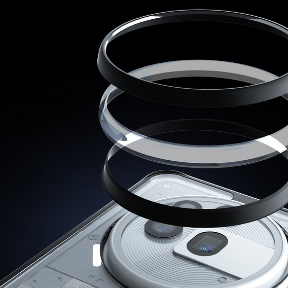 Pouzdro pro Nothing Phone 3A Pro, Fusion Hybrid, transparentní / černé
